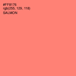 #FF8176 - Salmon Color Image