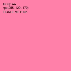 #FF81AA - Tickle Me Pink Color Image