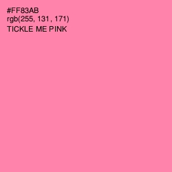 #FF83AB - Tickle Me Pink Color Image