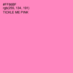 #FF86BF - Tickle Me Pink Color Image