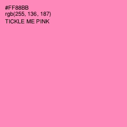 #FF88BB - Tickle Me Pink Color Image