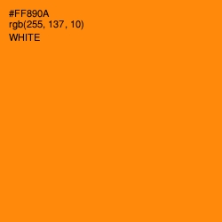 #FF890A - Tangerine Color Image