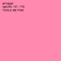 #FF89AF - Tickle Me Pink Color Image