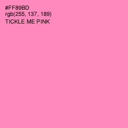 #FF89BD - Tickle Me Pink Color Image