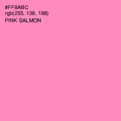 #FF8ABC - Pink Salmon Color Image