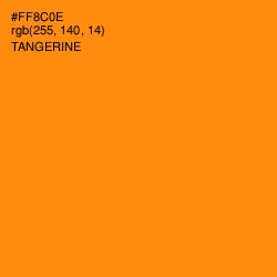 #FF8C0E - Tangerine Color Image