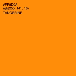 #FF8D0A - Tangerine Color Image