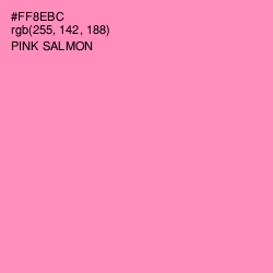 #FF8EBC - Pink Salmon Color Image