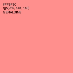 #FF8F8C - Geraldine Color Image