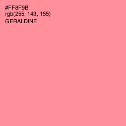 #FF8F9B - Geraldine Color Image