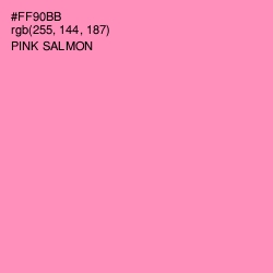 #FF90BB - Pink Salmon Color Image