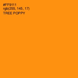 #FF9111 - Tree Poppy Color Image