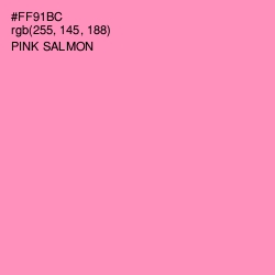 #FF91BC - Pink Salmon Color Image