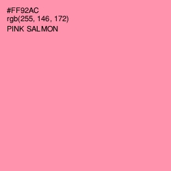 #FF92AC - Pink Salmon Color Image