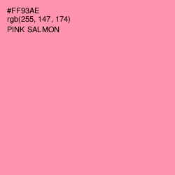 #FF93AE - Pink Salmon Color Image