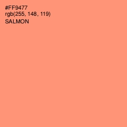 #FF9477 - Salmon Color Image