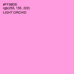 #FF9BDE - Light Orchid Color Image