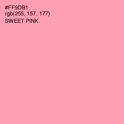 #FF9DB1 - Sweet Pink Color Image