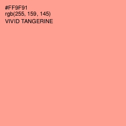 #FF9F91 - Vivid Tangerine Color Image