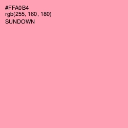 #FFA0B4 - Sundown Color Image