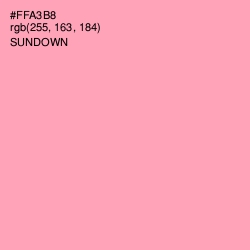 #FFA3B8 - Sundown Color Image