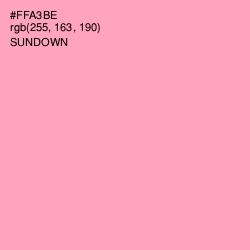 #FFA3BE - Sundown Color Image