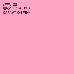 #FFA4C5 - Carnation Pink Color Image