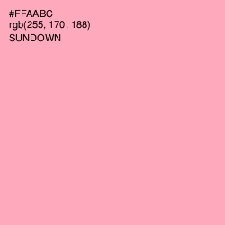 #FFAABC - Sundown Color Image