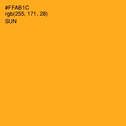 #FFAB1C - Sun Color Image