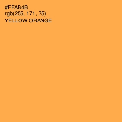 #FFAB4B - Yellow Orange Color Image