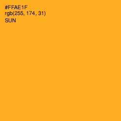 #FFAE1F - Sun Color Image
