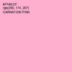 #FFAECF - Carnation Pink Color Image
