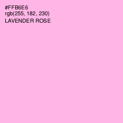#FFB6E6 - Lavender Rose Color Image
