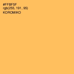 #FFBF5F - Koromiko Color Image