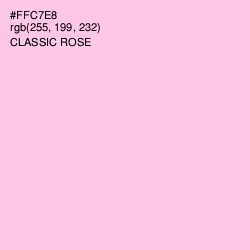 #FFC7E8 - Classic Rose Color Image