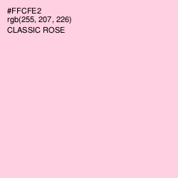 #FFCFE2 - Classic Rose Color Image