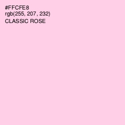 #FFCFE8 - Classic Rose Color Image