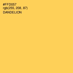 #FFD057 - Dandelion Color Image