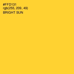 #FFD131 - Bright Sun Color Image