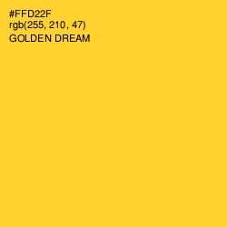 #FFD22F - Golden Dream Color Image
