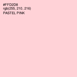 #FFD2D8 - Pastel Pink Color Image