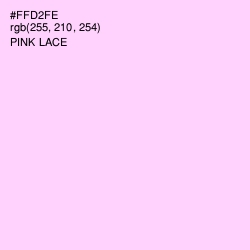 #FFD2FE - Pink Lace Color Image