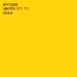 #FFD30B - Gold Color Image