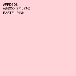 #FFD3D8 - Pastel Pink Color Image