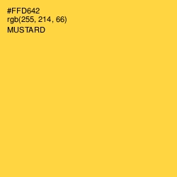 #FFD642 - Mustard Color Image