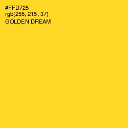 #FFD725 - Golden Dream Color Image