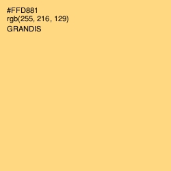 #FFD881 - Grandis Color Image
