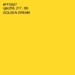 #FFD927 - Golden Dream Color Image