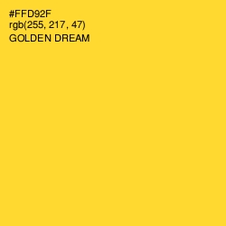 #FFD92F - Golden Dream Color Image