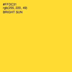 #FFDC31 - Bright Sun Color Image